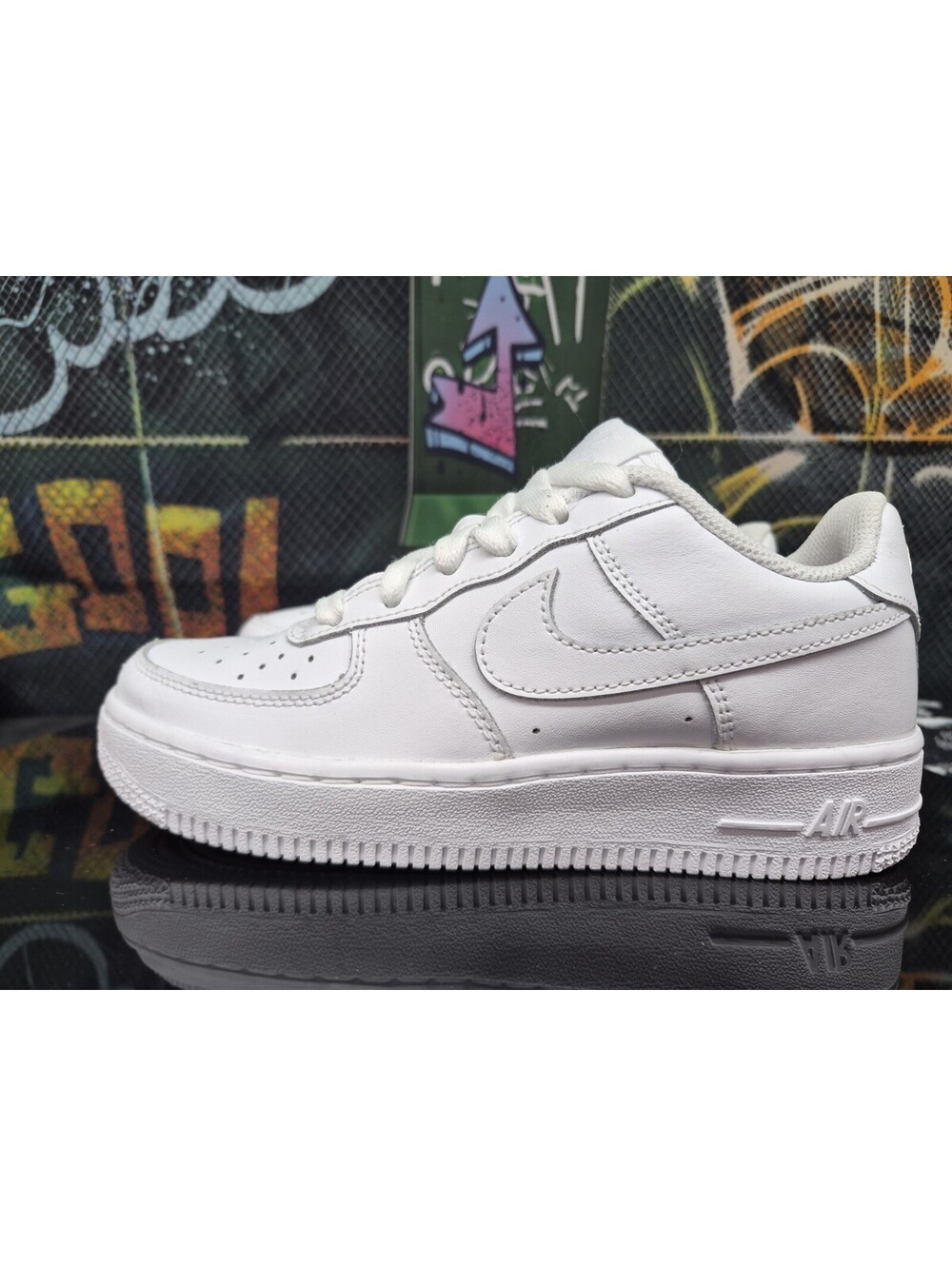 Nike Force 1 LE Sneakers Triple White DH2925 111 Kids Size 3.5Y OR Women's 5W